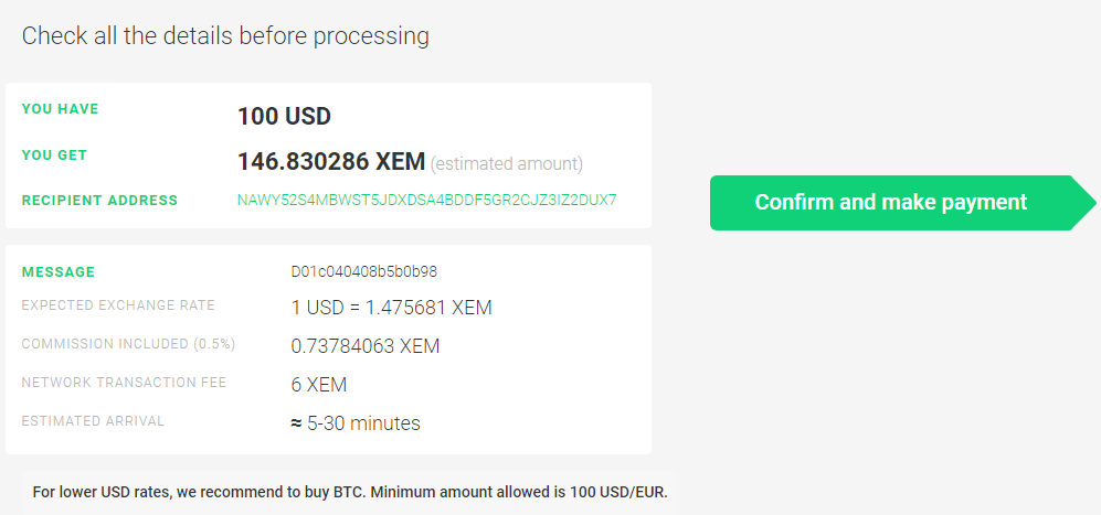 confirmation xem